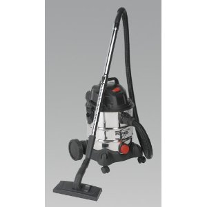 Vacuum Cleaner Industrial Wet & Dry 20ltr 1250W/230V Stainless Bin